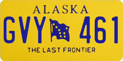 AK license plate GVY461