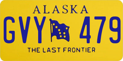 AK license plate GVY479