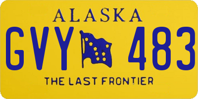 AK license plate GVY483