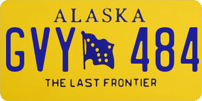 AK license plate GVY484