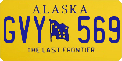 AK license plate GVY569