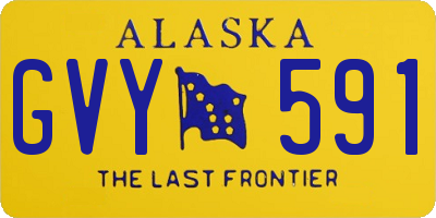 AK license plate GVY591