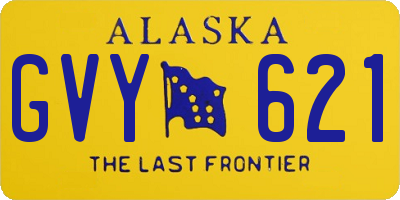 AK license plate GVY621