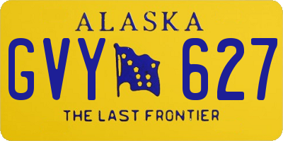 AK license plate GVY627