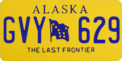 AK license plate GVY629