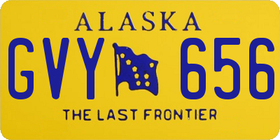 AK license plate GVY656