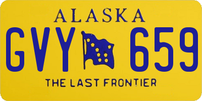 AK license plate GVY659