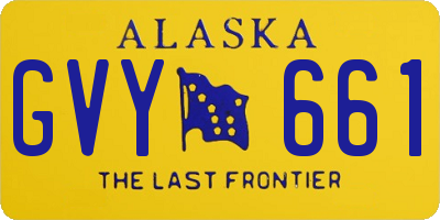 AK license plate GVY661