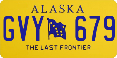 AK license plate GVY679