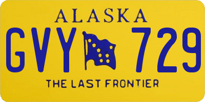 AK license plate GVY729