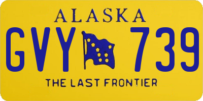 AK license plate GVY739