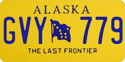 AK license plate GVY779