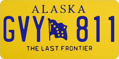 AK license plate GVY811