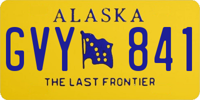 AK license plate GVY841