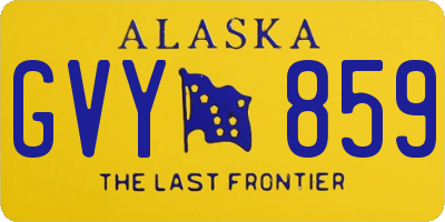 AK license plate GVY859