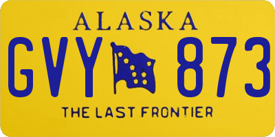 AK license plate GVY873