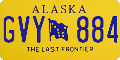 AK license plate GVY884