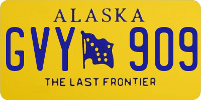 AK license plate GVY909