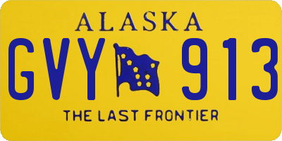 AK license plate GVY913