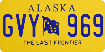 AK license plate GVY969