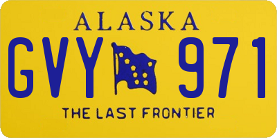 AK license plate GVY971