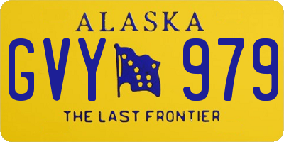 AK license plate GVY979