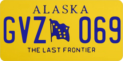 AK license plate GVZ069