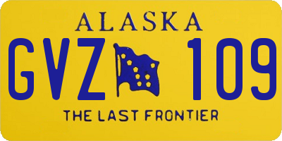 AK license plate GVZ109