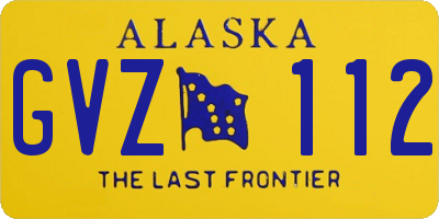 AK license plate GVZ112