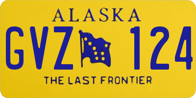 AK license plate GVZ124