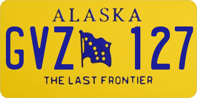 AK license plate GVZ127