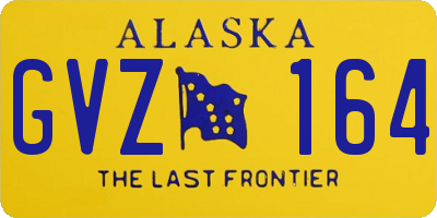 AK license plate GVZ164