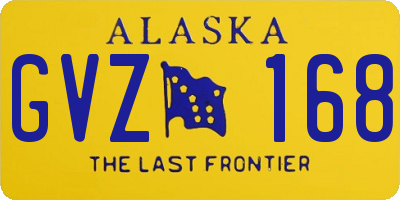 AK license plate GVZ168