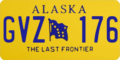 AK license plate GVZ176