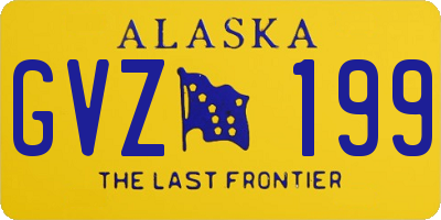 AK license plate GVZ199