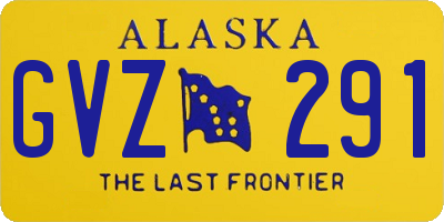 AK license plate GVZ291