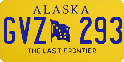 AK license plate GVZ293
