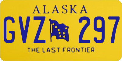 AK license plate GVZ297