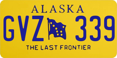 AK license plate GVZ339