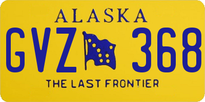 AK license plate GVZ368
