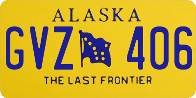 AK license plate GVZ406