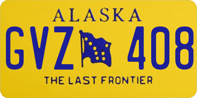 AK license plate GVZ408