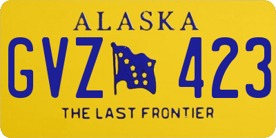 AK license plate GVZ423