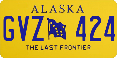AK license plate GVZ424