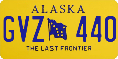AK license plate GVZ440