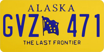 AK license plate GVZ471