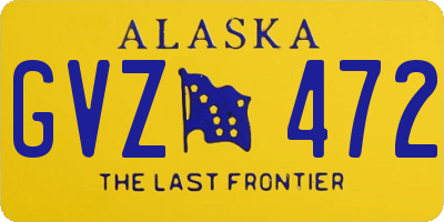 AK license plate GVZ472
