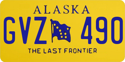 AK license plate GVZ490