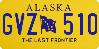 AK license plate GVZ510