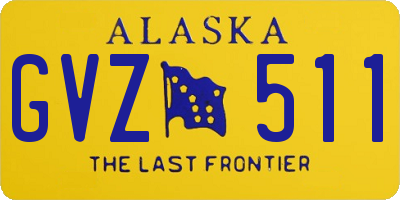 AK license plate GVZ511